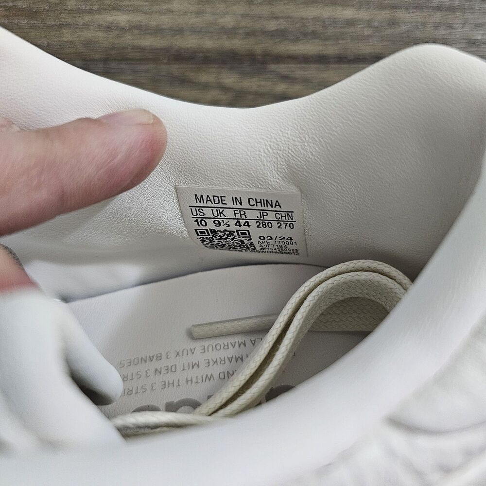 adidas Rivalry Lux Low Men's Cloud White/Ivory/Core‎ Black Sneakers Size 10 - Picture 12 of 16